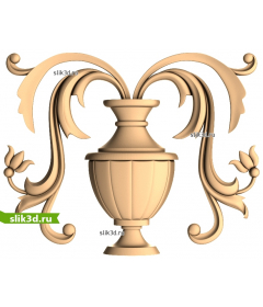 Элегантная Ваза с Завитками