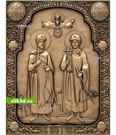 Икона Святые Борис и Глеб