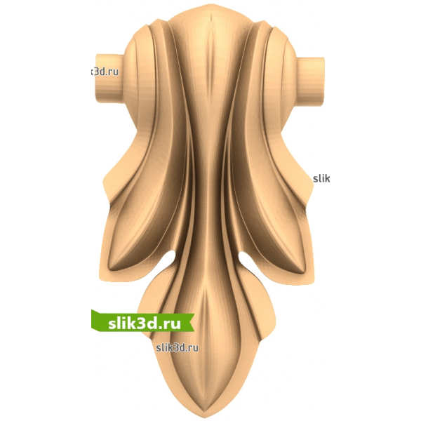 3D модель Элегантный акант для ЧПУ - STL файл