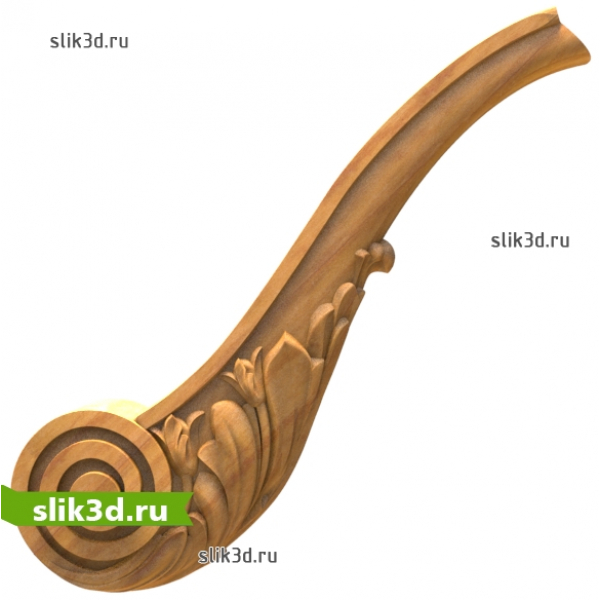 Элегантный декоративный кронштейн 3D модель STL
