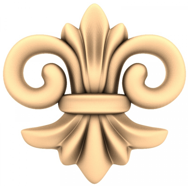 Декоративная 3D модель STL Флёр-де-лис
