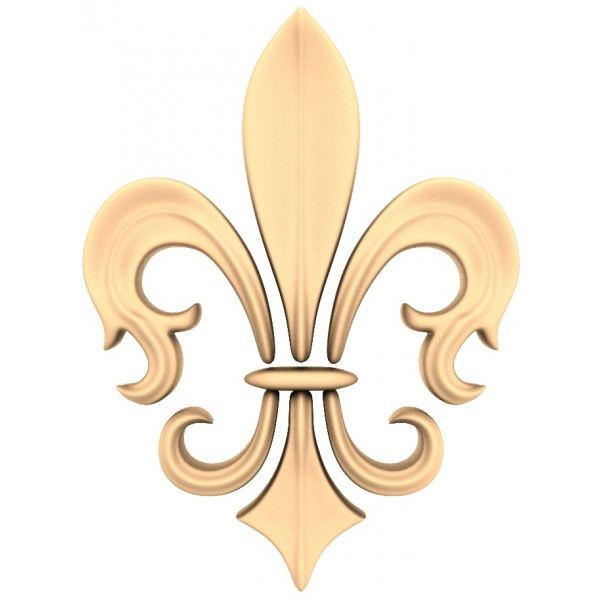 3D модель Флер-де-лис в формате STL