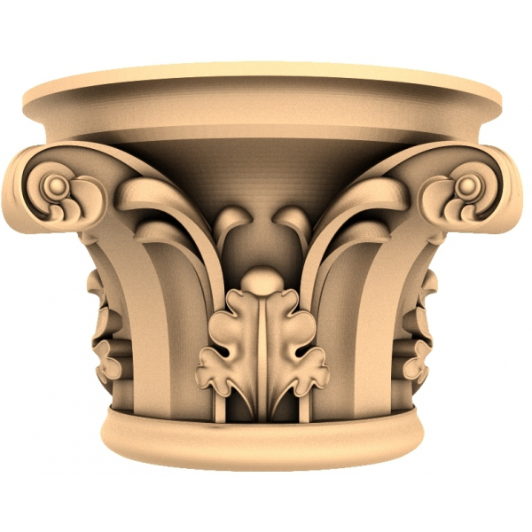 Коринфская Капитель 3D Модель STL для ЧПУ