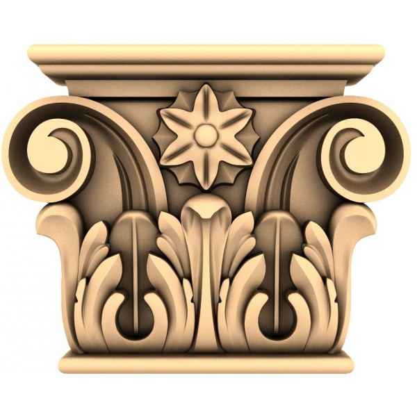 3D модель капители в коринфском стиле STL