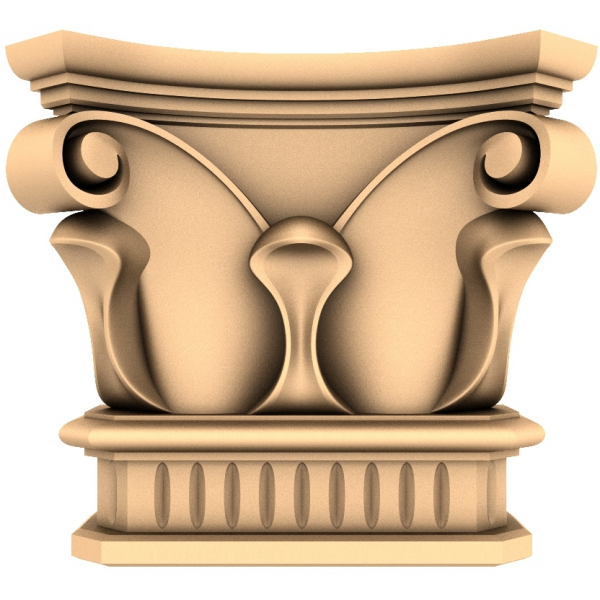 Коринфская Капитель в формате STL для ЧПУ