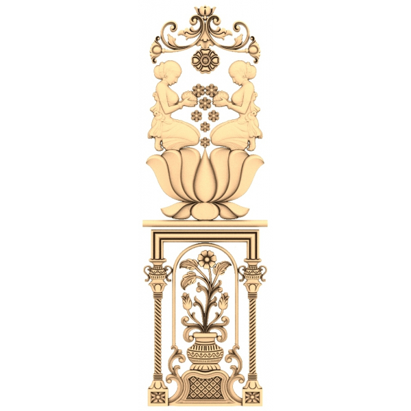 Декоративная композиция с мелодией весны - 3D STL модель для ЧПУ