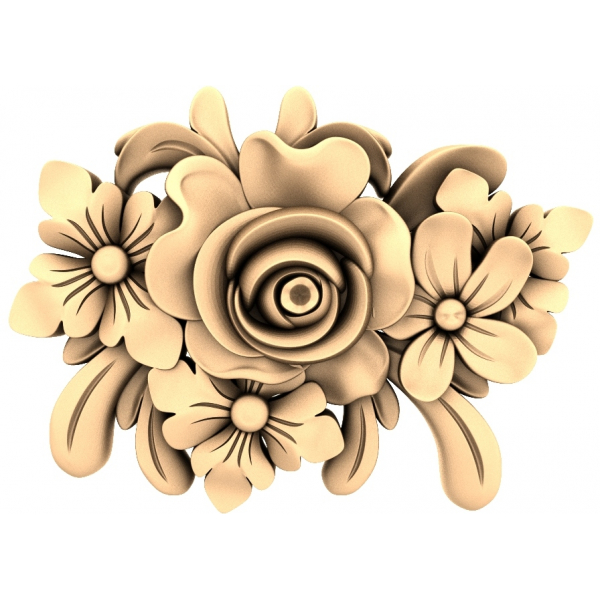 Цветочная Симфония - STL 3D модель для ЧПУ