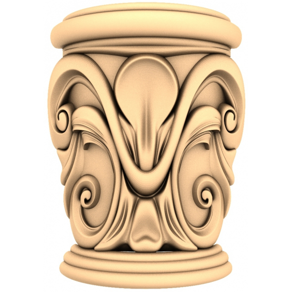 Коринфская капитель - 3D модель в формате STL для ЧПУ