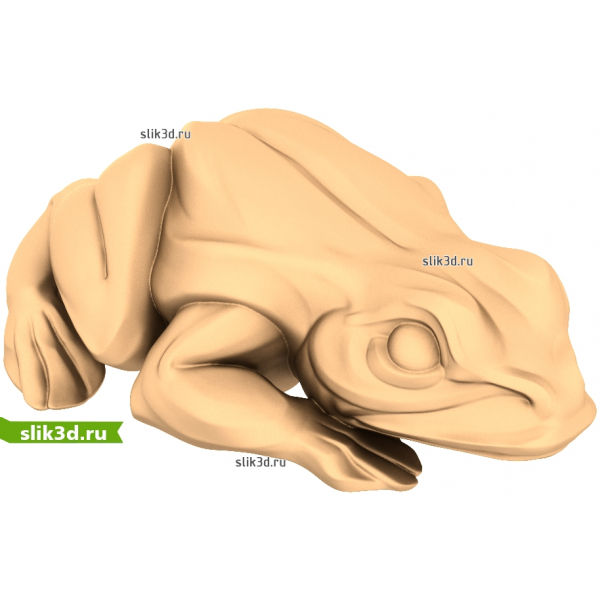 Золотая Лягушка - 3D Модель для ЧПУ Станка