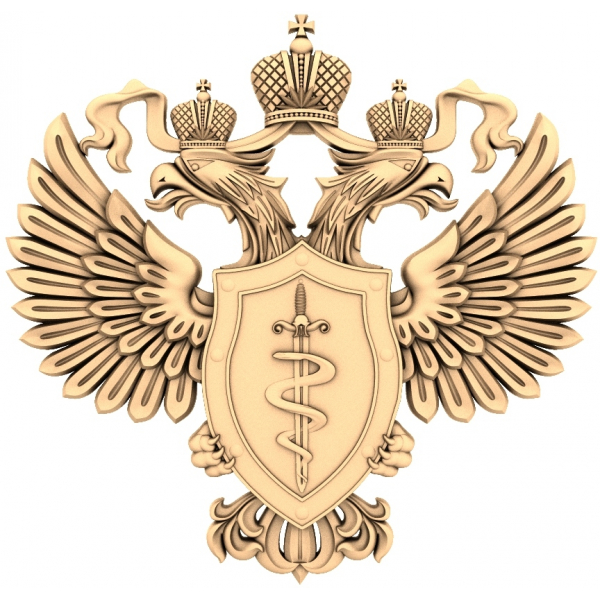Герб Медицинской Службы России - 3D Модель STL