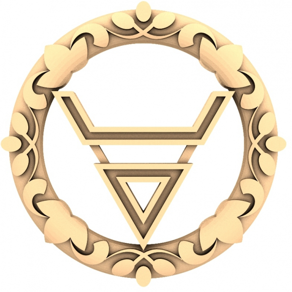Знак зодиака Телец - 3D модель для ЧПУ