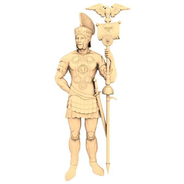 Древнеримский воин 3D модель STL
