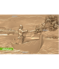 Викинг на корабле