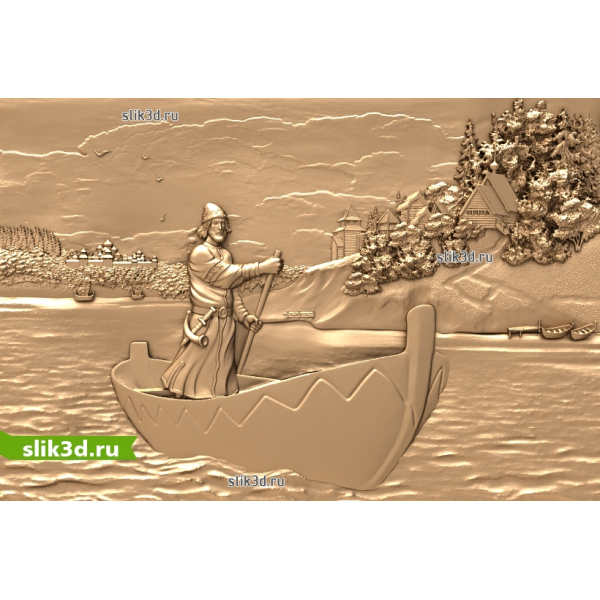 3D модель викинга для ЧПУ станка STL