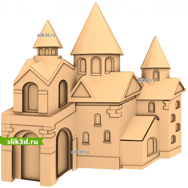 3D Модель Замка для ЧПУ в STL Формате