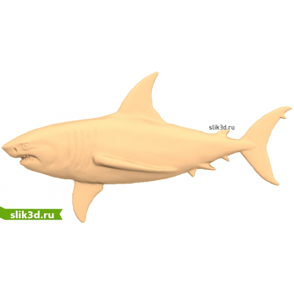 Могучий хищник - 3D модель акулы в формате STL