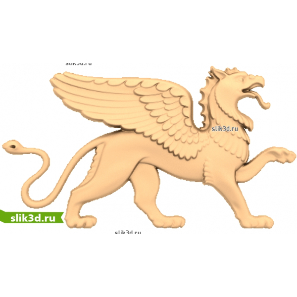 Крылатый Грифон - 3D STL модель для ЧПУ