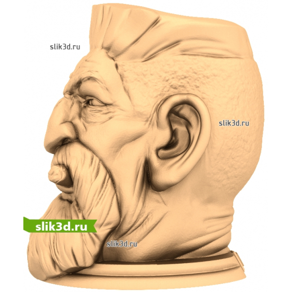 Бюст Мудреца - STL 3D модель для ЧПУ станка
