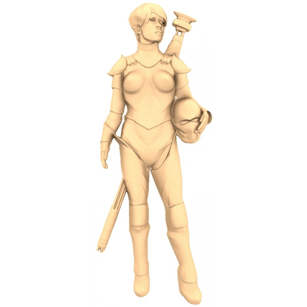 Валькирия Воительница - 3D Модель STL