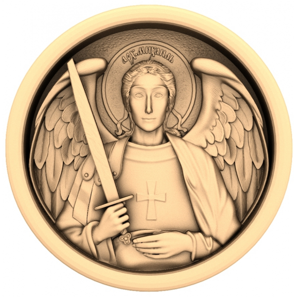 Архангел Михаил - 3D STL модель для ЧПУ