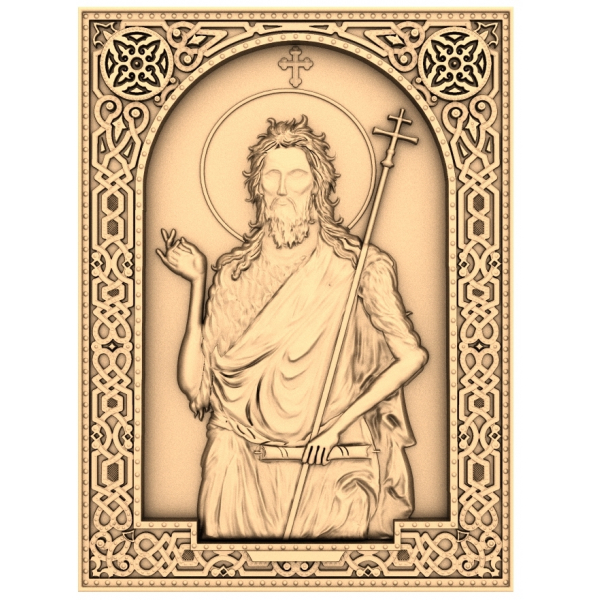 Икона Святой Иоанн Креститель - 3D модель STL для ЧПУ