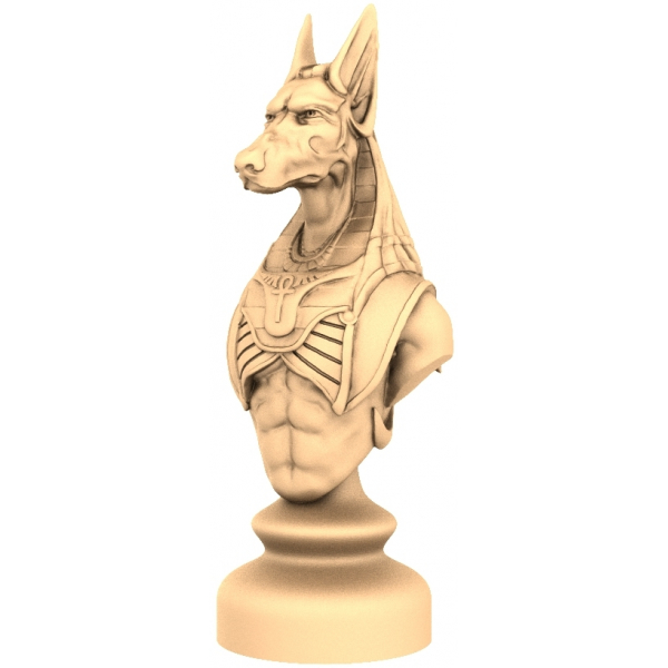 Бюст Анубиса - 3D модель STL для ЧПУ