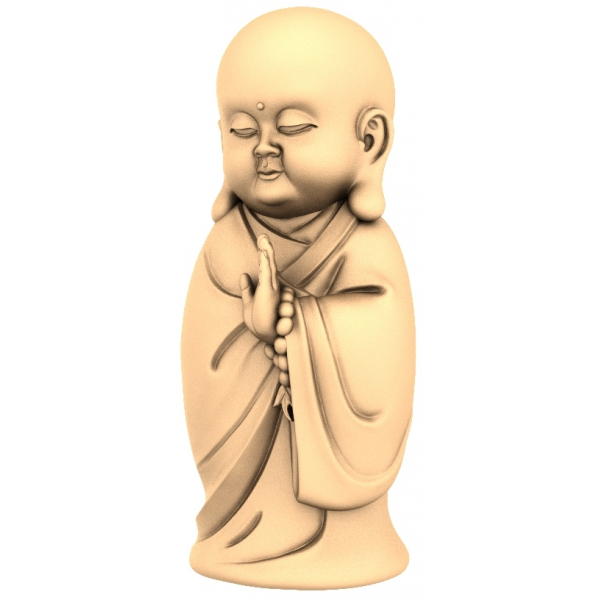 3D модель Маленький Монах для ЧПУ