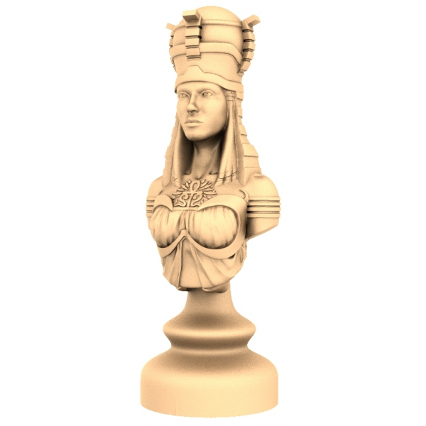3D Модель Бюста Клеопатры для ЧПУ