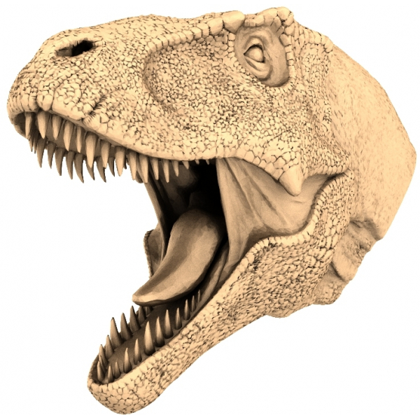3D модель Tyrannosaurus Rex для ЧПУ в формате STL