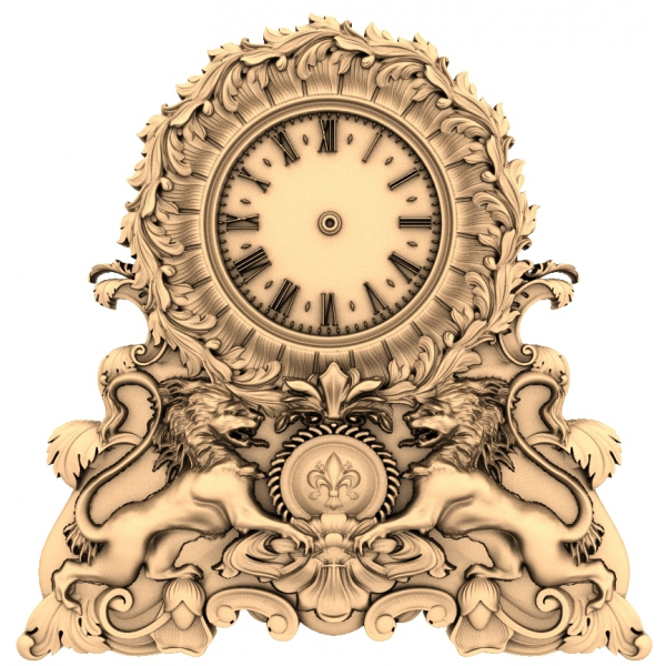 Королевские Часы: 3D STL модель для ЧПУ