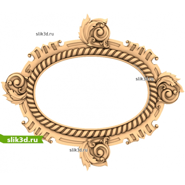 3D STL модель рамы Элегия Барокко для ЧПУ