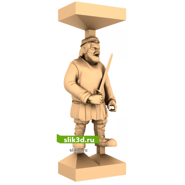 3D Модель Стражника для ЧПУ