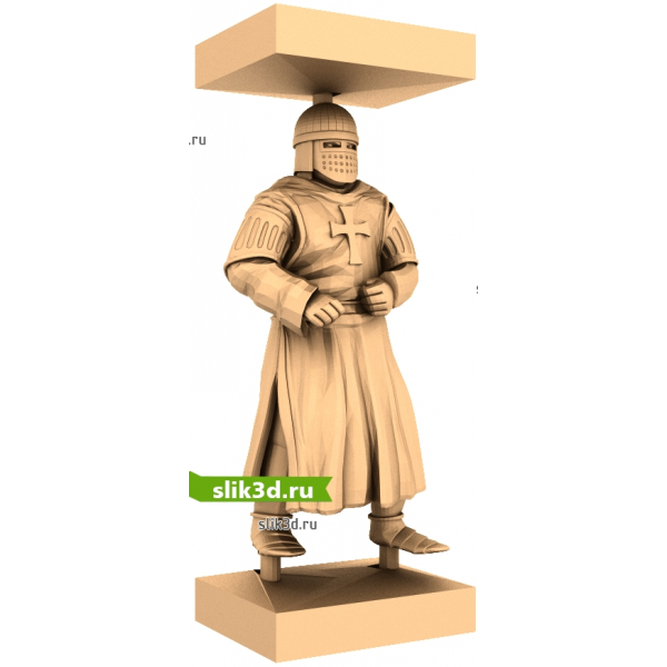 3D Модель Храбрость Крестоносца для ЧПУ