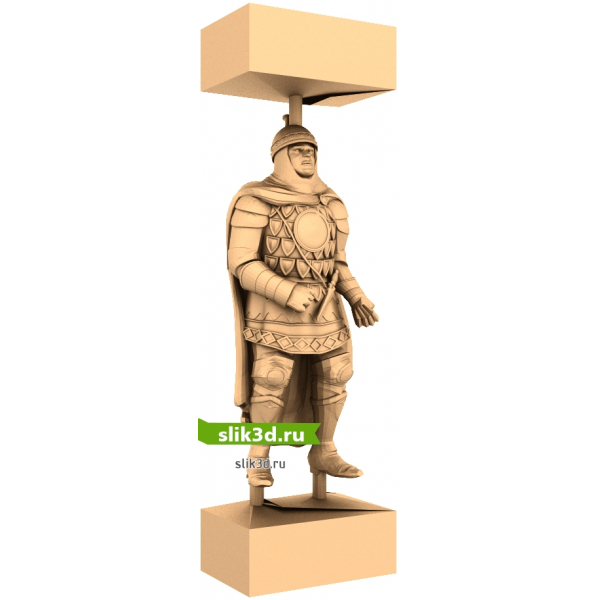 Богатырь Защитник - 3D Модель STL для ЧПУ