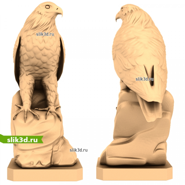 Могучий Орёл 3D модель STL для ЧПУ