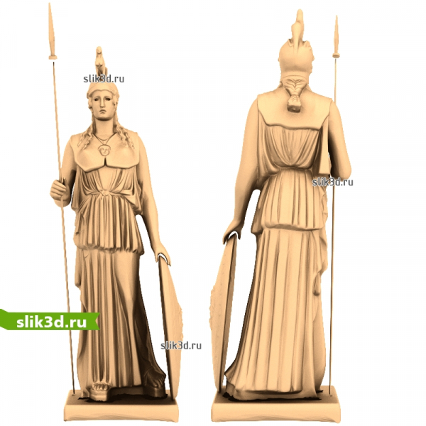 3D Модель Афины в формате STL для ЧПУ